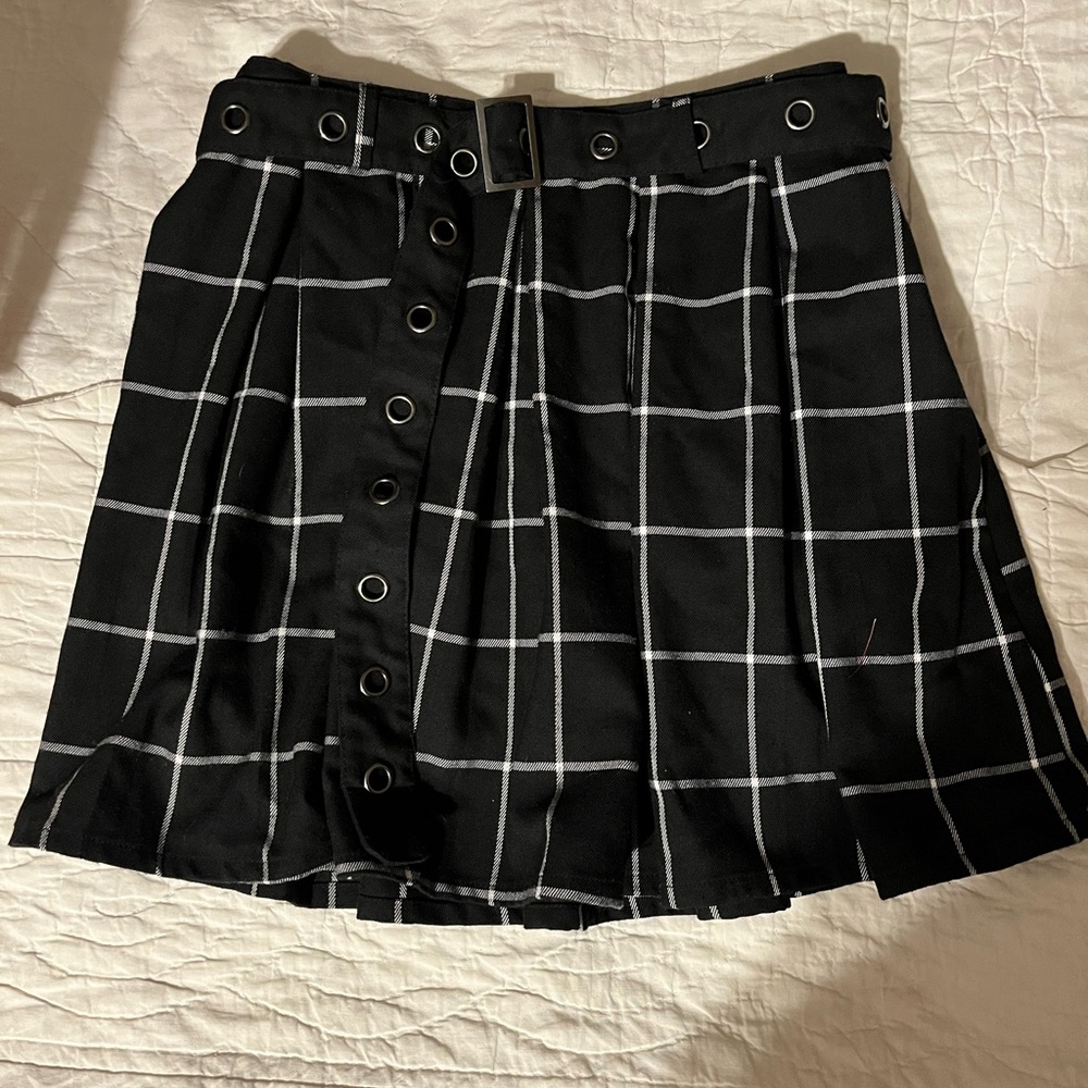 Hot Topic plaid Skater Mini Skirt